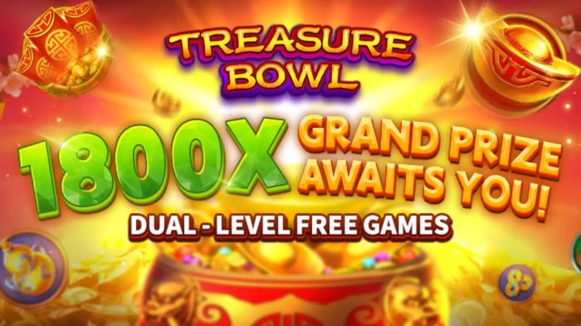 Multiplicadores Treasure Bowl cep777 - 7777x Máximo com Tigela Dourada